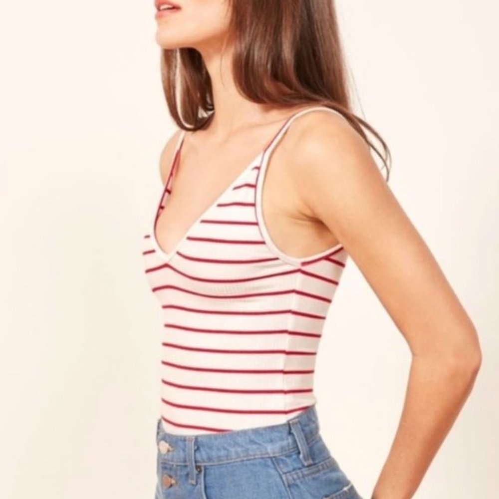 Reformation Stripe Tank